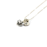 Silver Pave Heart Pendant Necklace