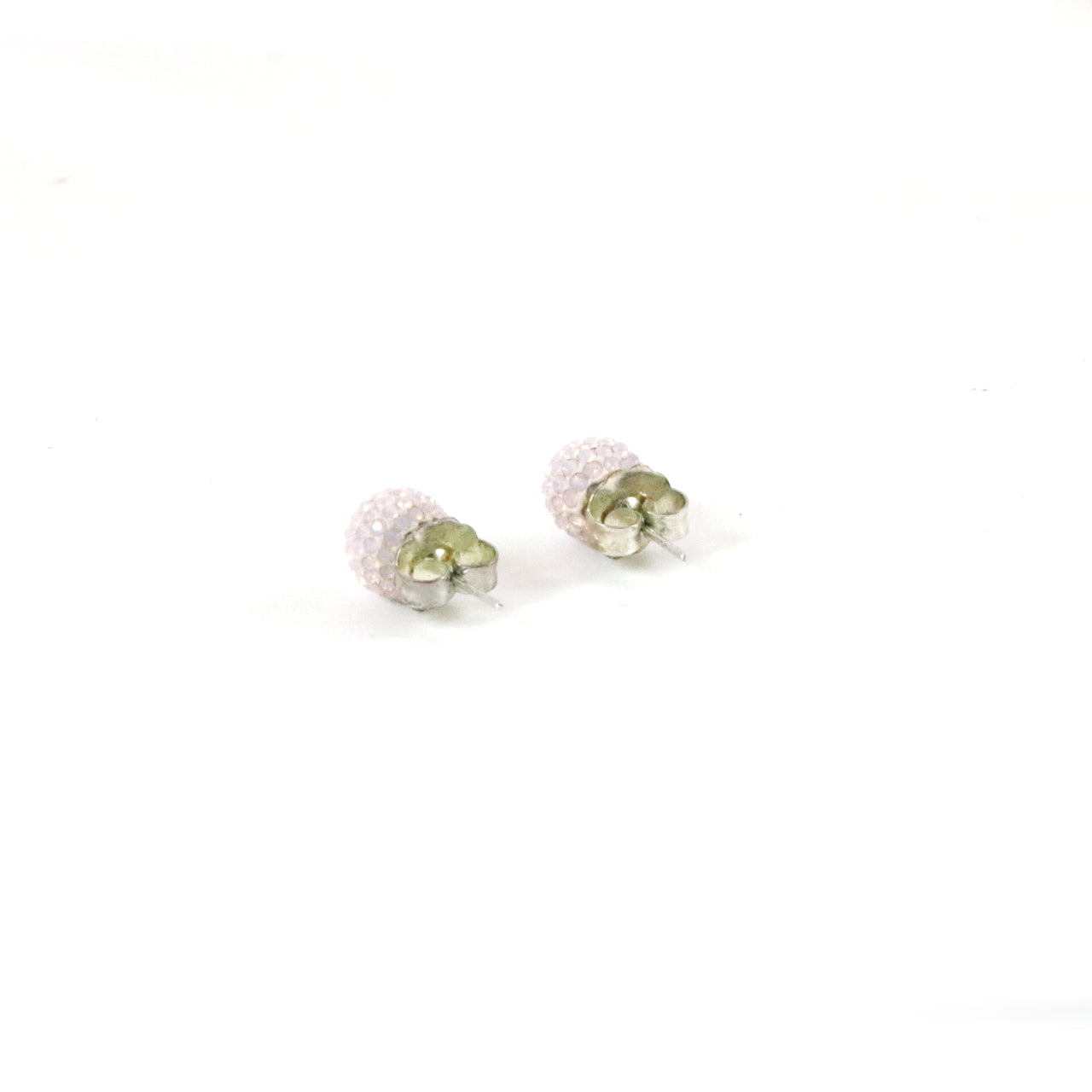 Rose Water Opal Sparkle Ball Earrings