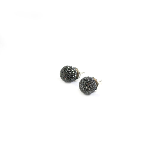 12mm Hematite Stud Earring