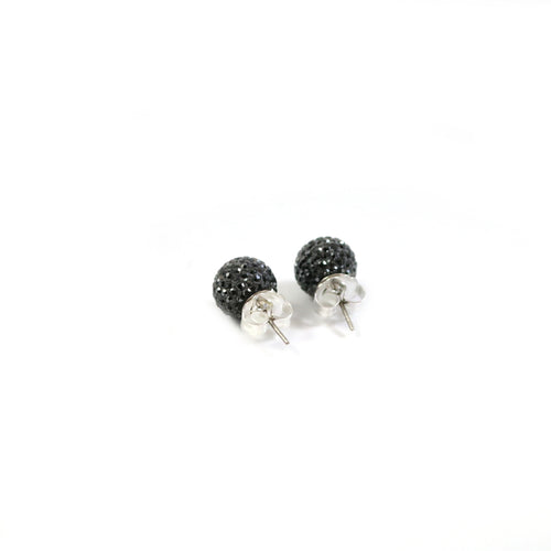 12mm Hematite Stud Earring