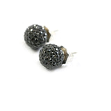 12mm Hematite Stud Earring