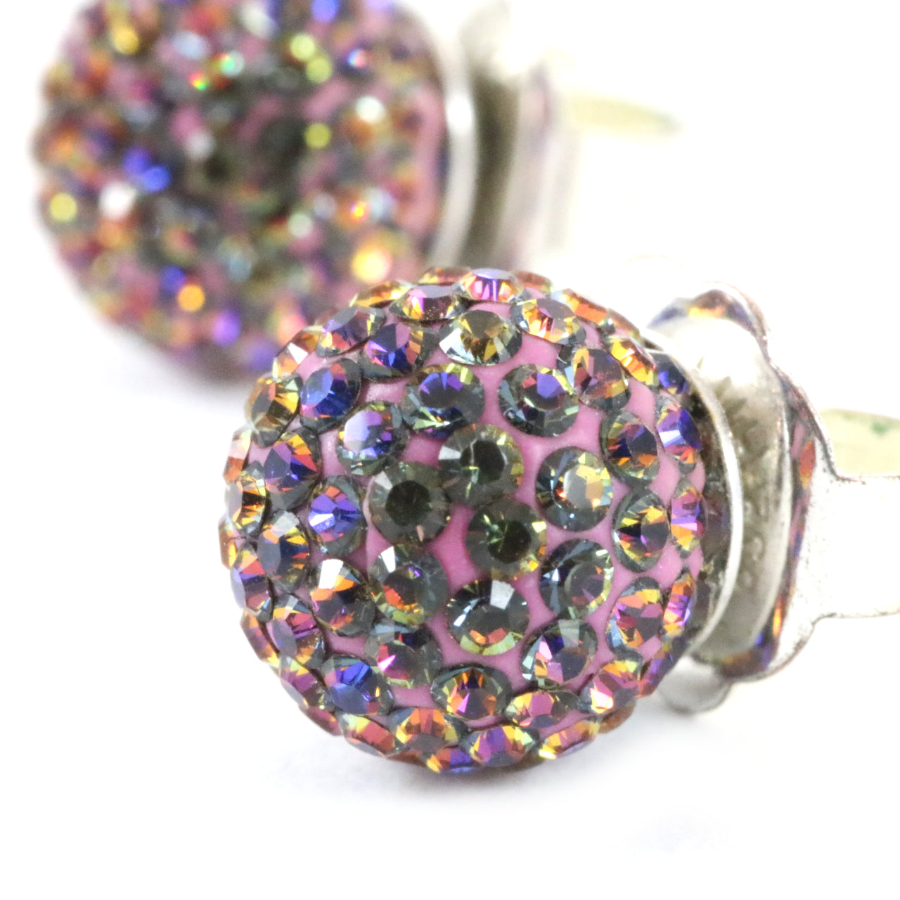 Electric Sunset Sparkle Ball Earrings