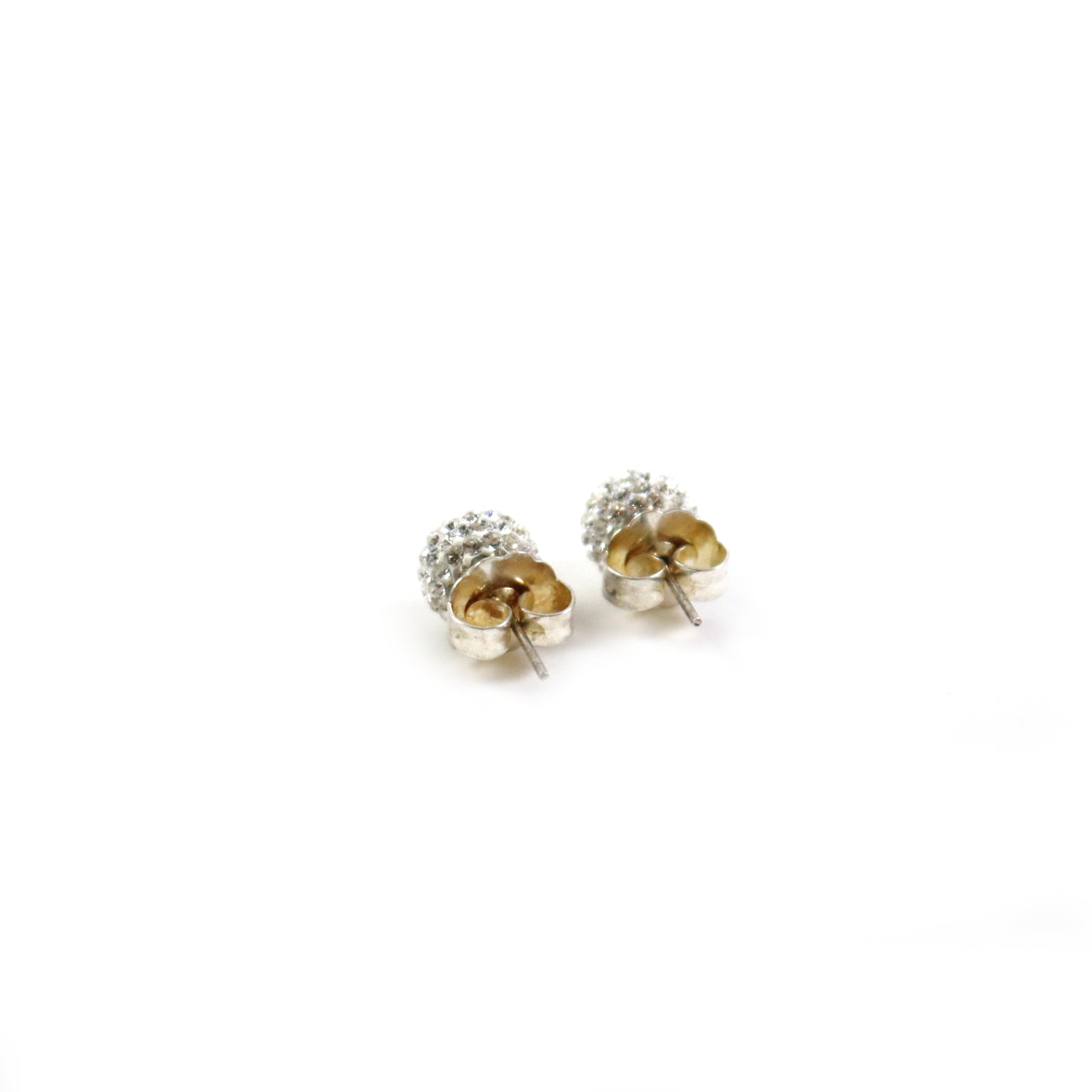 10mm White Stud Earrings