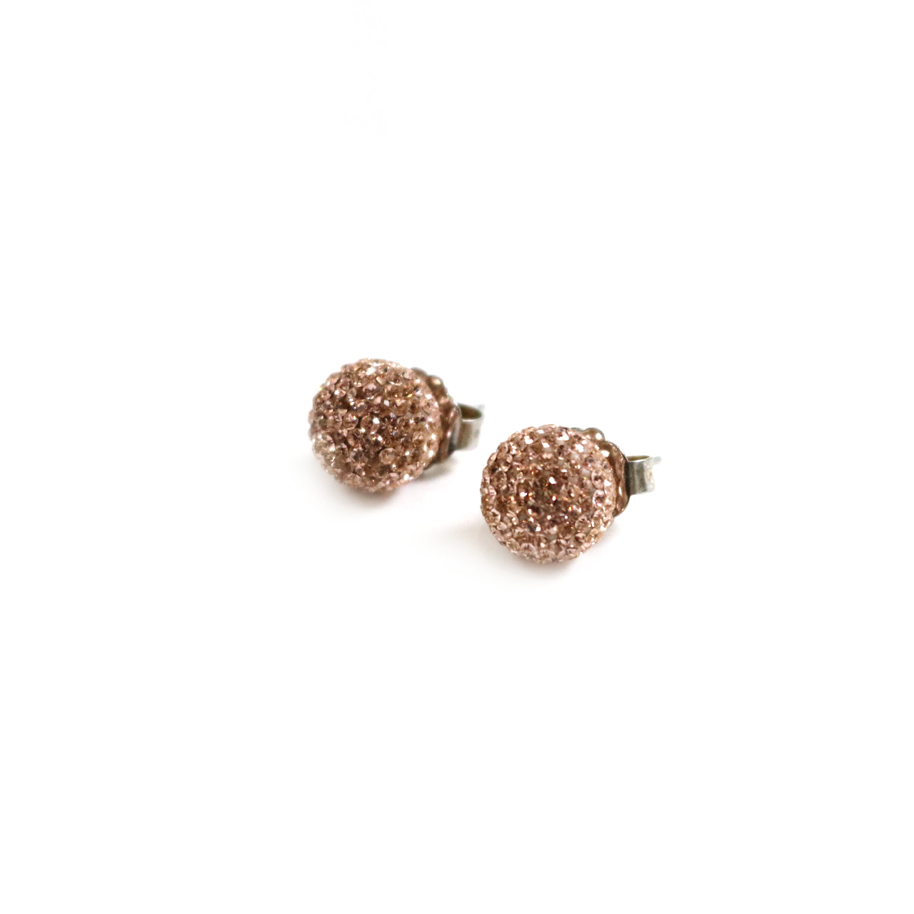 12mm Rose Gold Stud Earrings