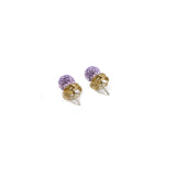 8mm Amethyst Stud Earrings