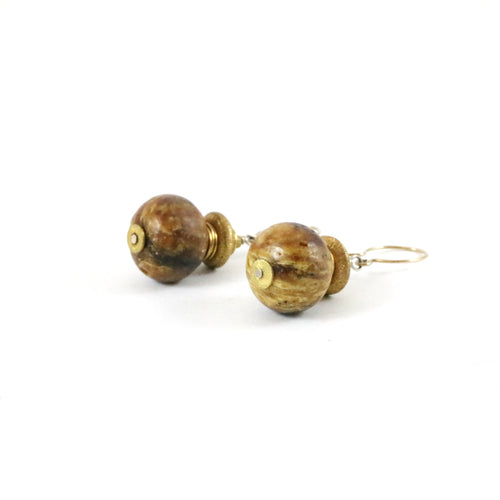 Natural Stone Drop Earrings