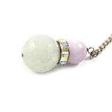 White and Pink Stone Necklace