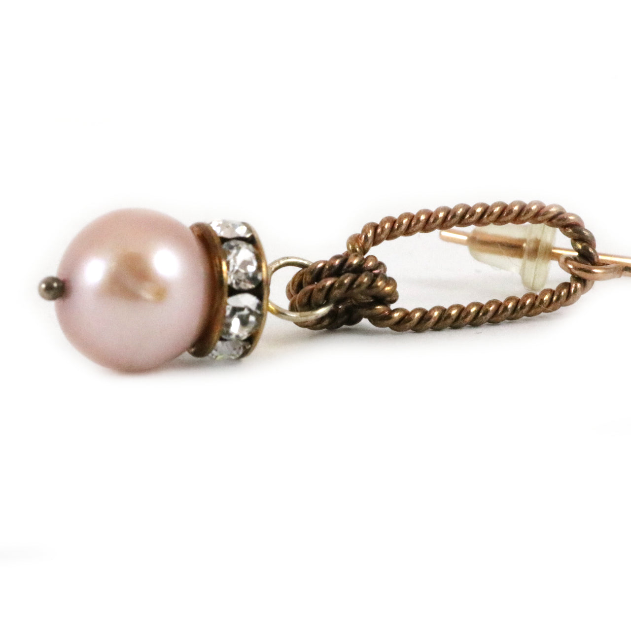 Pink Pearl Drop Earrings