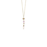 Silver Crystal Dangle Necklace