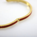 Red Enamel Bangle