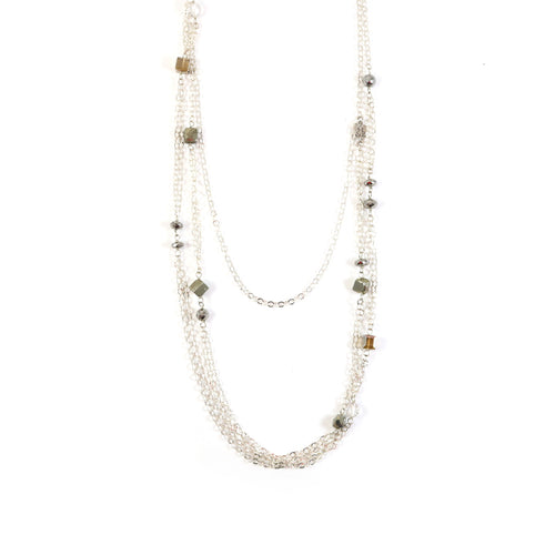 Long Silver Necklace