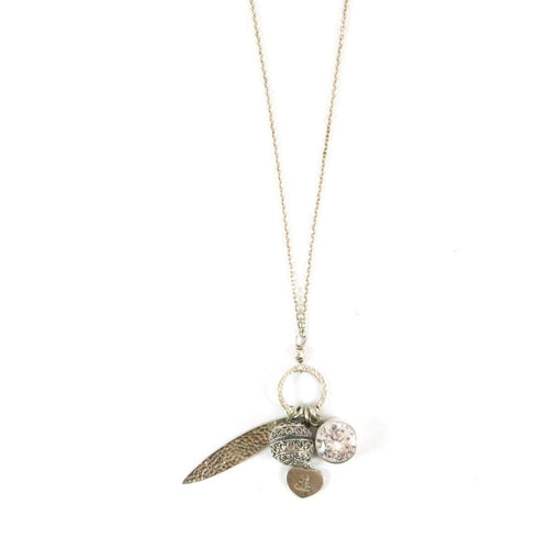 Silver Cluster Necklace