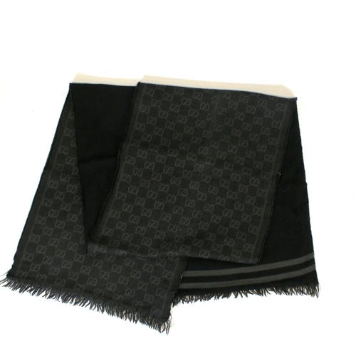 Unisex GG Wool Scarf