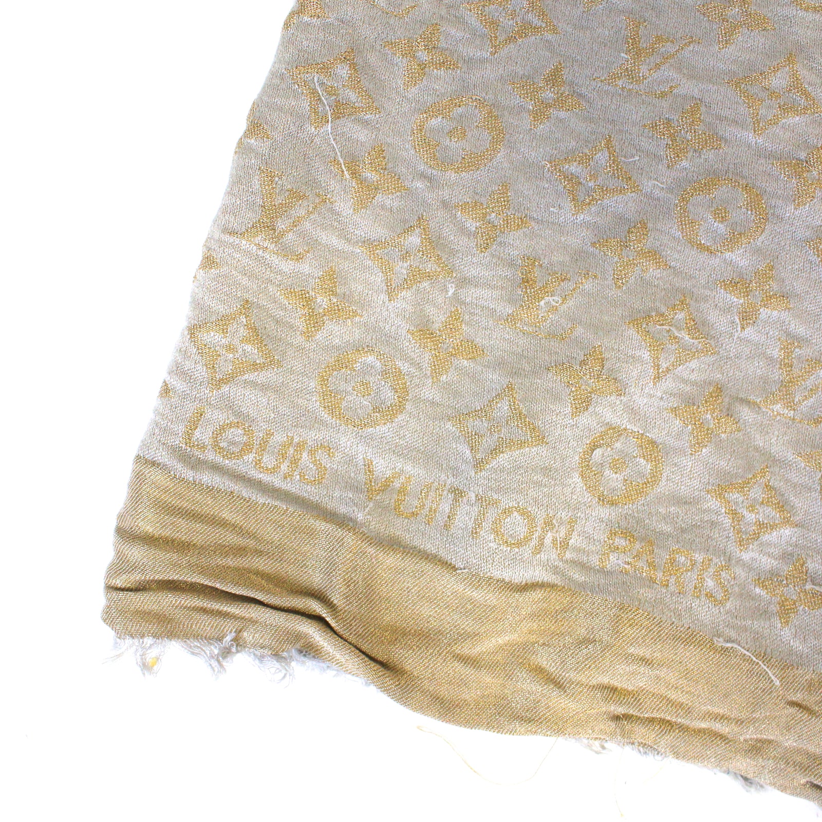 monogram shine scarf