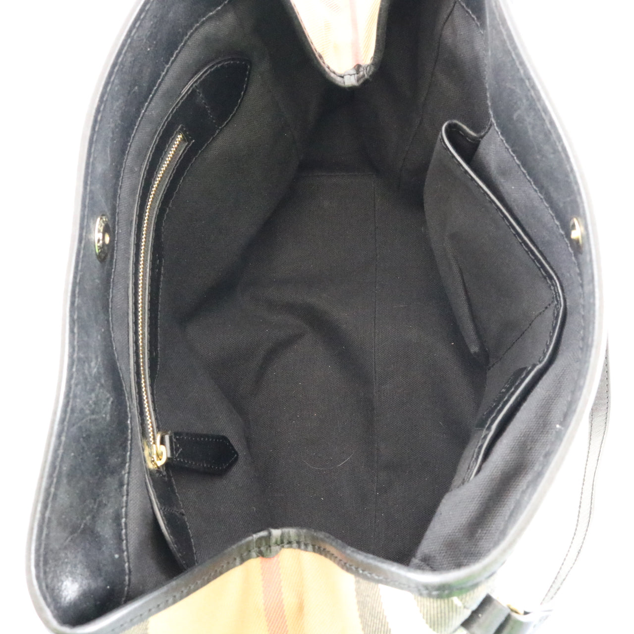 Canvas Check Shoulder Bag