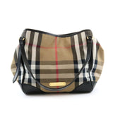 Canvas Check Shoulder Bag