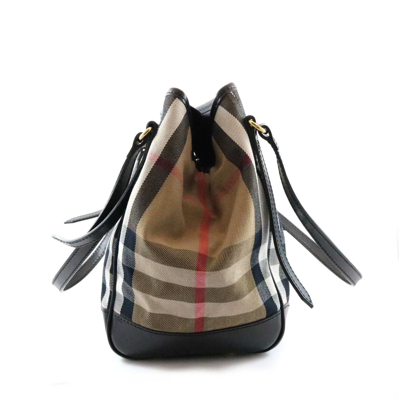Canvas Check Shoulder Bag