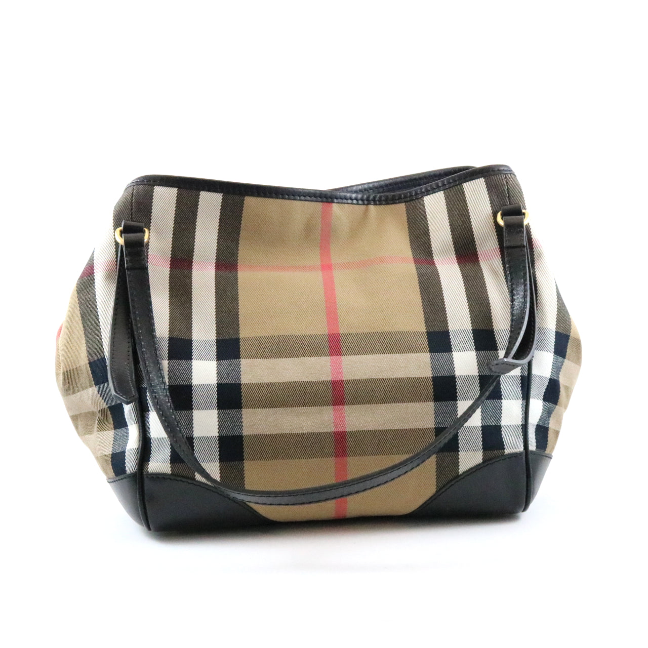 Canvas Check Shoulder Bag