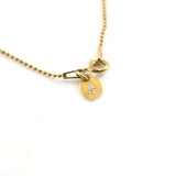 Gold Pearl Pendant Necklace