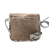 Embossed Suede Crossbody