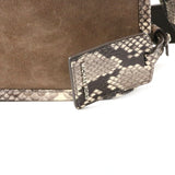 Embossed Suede Crossbody