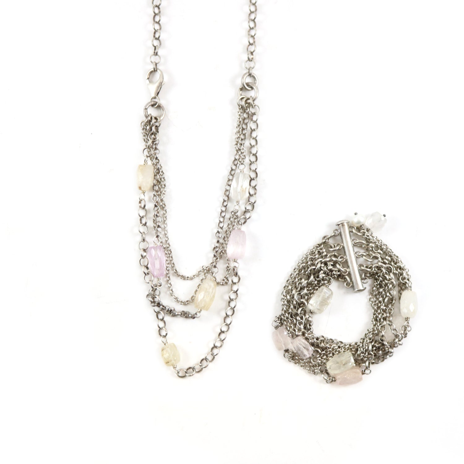 Multi-Strand Necklace & Bracelet Set