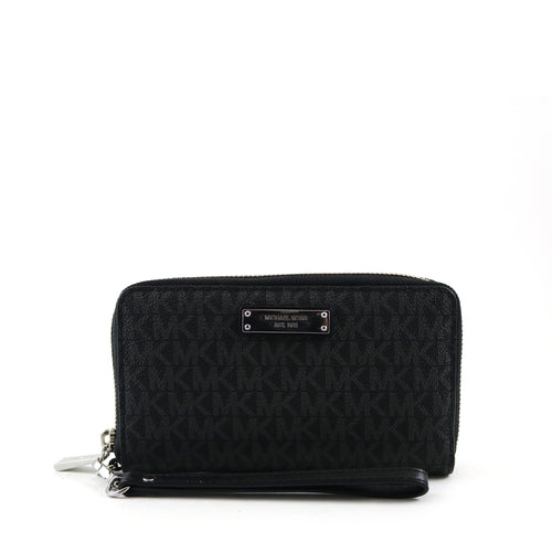 Jet Set Black Logo Wallet