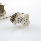 Heart & Crystal Earrings