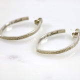 Hammered Hoop Earrings
