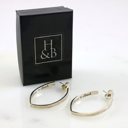 Hammered Hoop Earrings