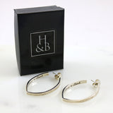 Hammered Hoop Earrings