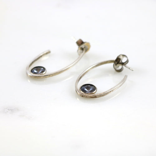 Hoops with Crystal Earrings
