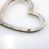 Hammered Heart Hoop Earrings