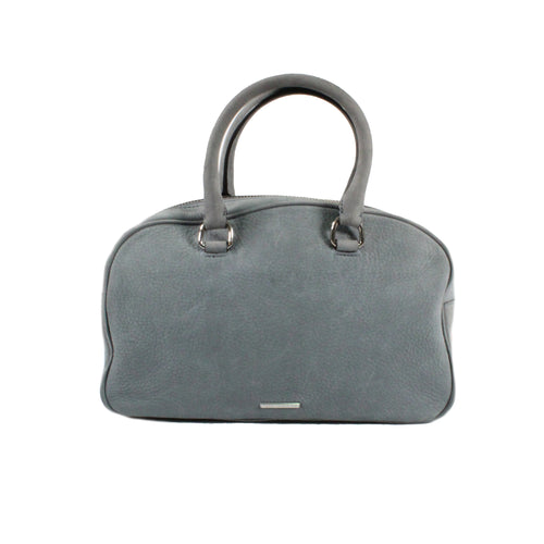 Grey Suede Satchel