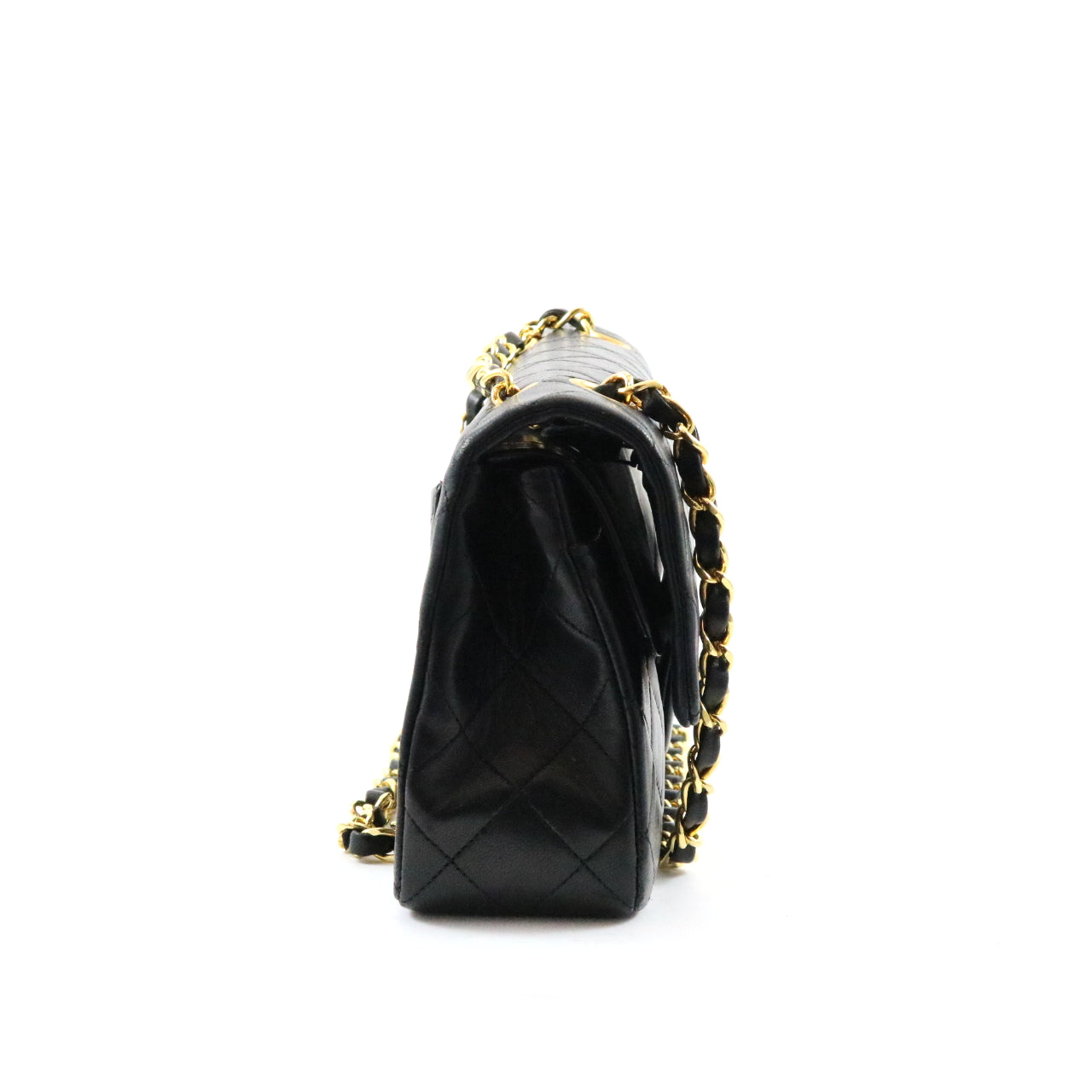 Lambskin Quilted Small Double Flap