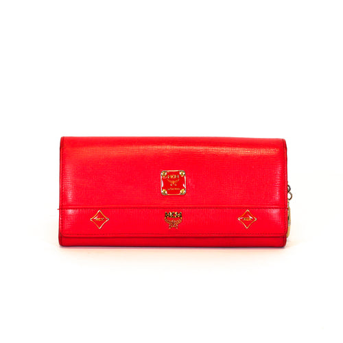 Saffiano Embossed Flap Wallet