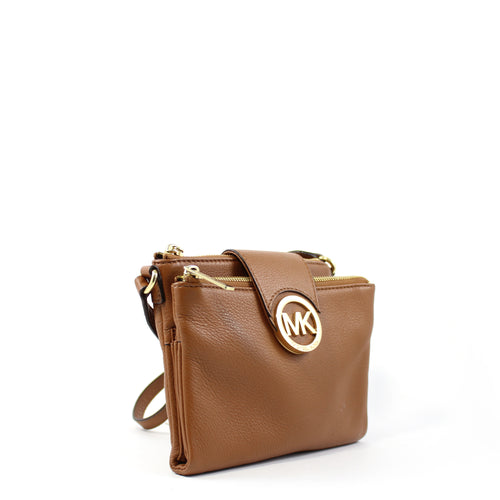 Double Zip Cross Body Bag