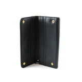 Pebbled Leather Flap Wallet