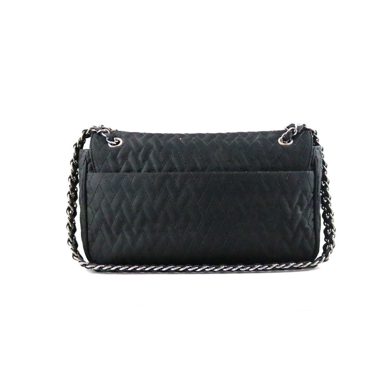 Nylon Tessuto Quilted Flap Bag