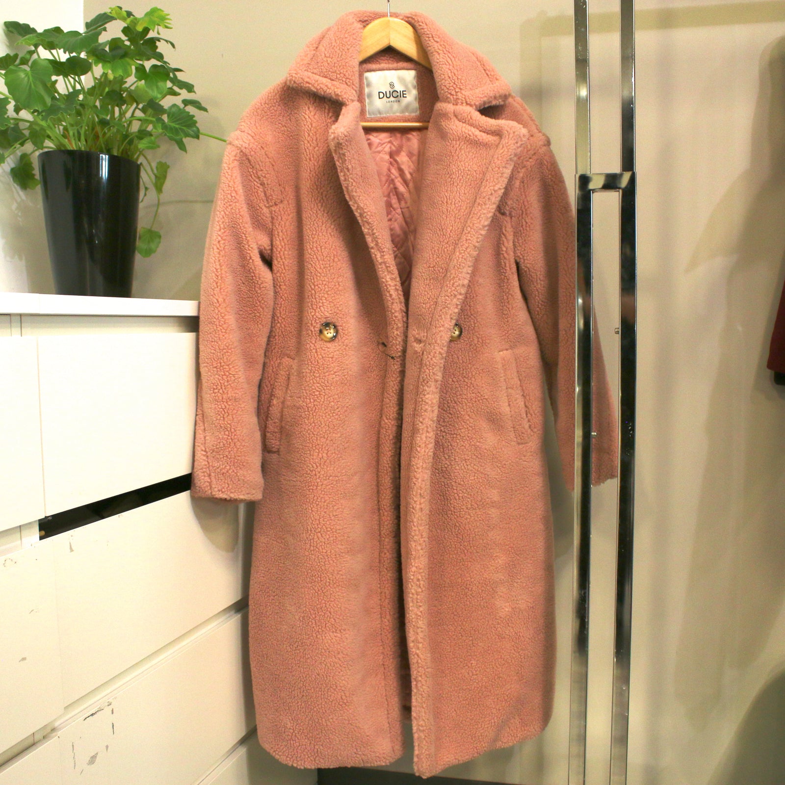 Pink Wool Coat