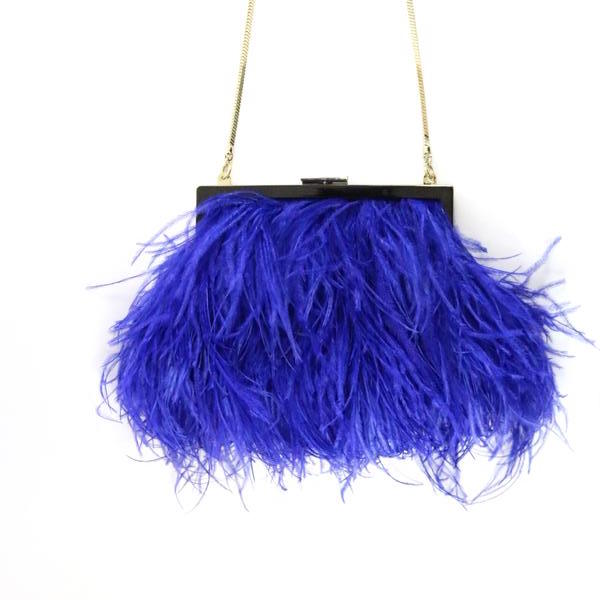 Ostrich Feather Cross Body