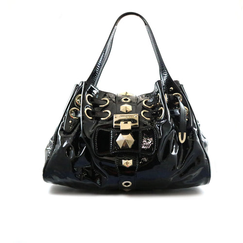 Black Patent Tote