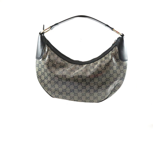 Half-Moon Hobo Crystal Monogram
