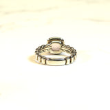 Sterling Silver Ring Pink Stone