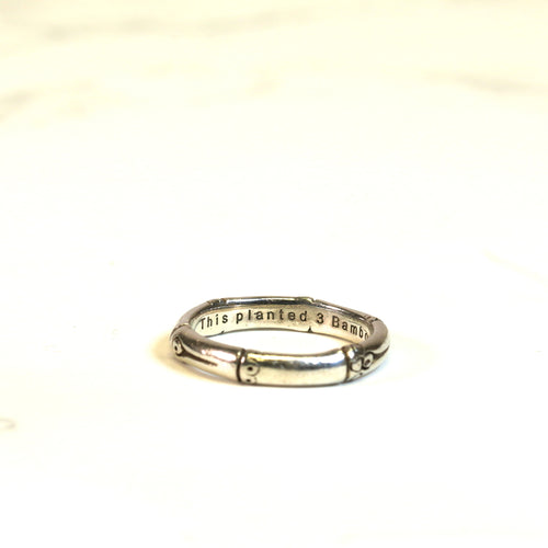 Bamboo Sterling Silver Ring