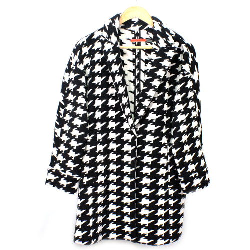 Mosley Houndstooth Cocoon Coat