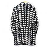 Mosley Houndstooth Cocoon Coat