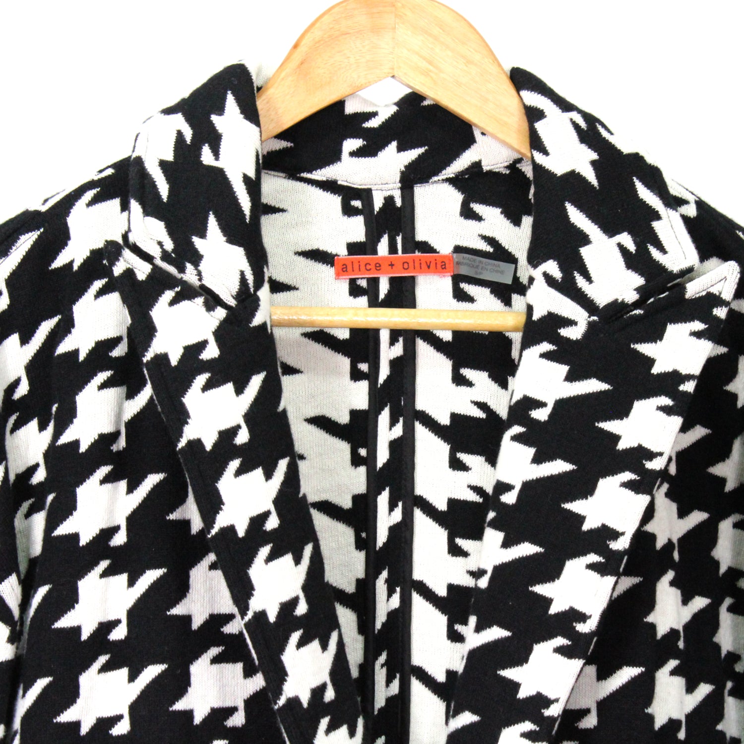 Mosley Houndstooth Cocoon Coat