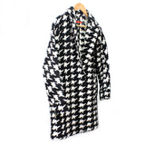 Mosley Houndstooth Cocoon Coat
