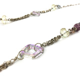 Purple Sparkle Lariat Necklace